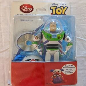 Rare Toy Story Buzz Lightyear Action Figure Figurine Pack Bonus Chuckles Head